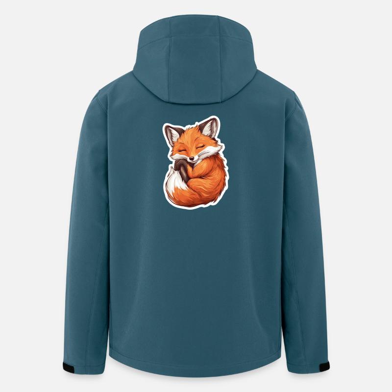 Fuchs - Recycelte Männer Softshell-Jacke von Stanley/Stella - Dunkles Petrol