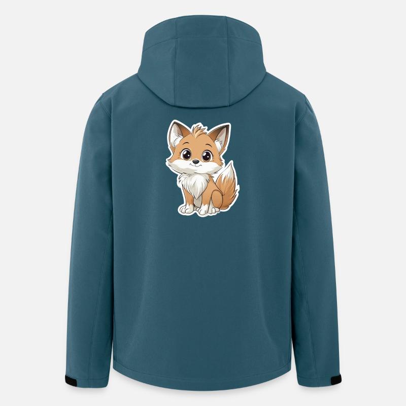 Fuchs - Recycelte Männer Softshell-Jacke von Stanley/Stella - Dunkles Petrol