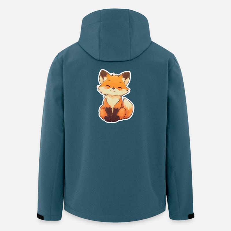 Fuchs - Recycelte Männer Softshell-Jacke von Stanley/Stella - Dunkles Petrol
