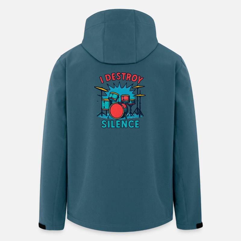 Schlagzeug Schlagzeuger - Recycelte Männer Softshell-Jacke von Stanley/Stella - Dunkles Petrol