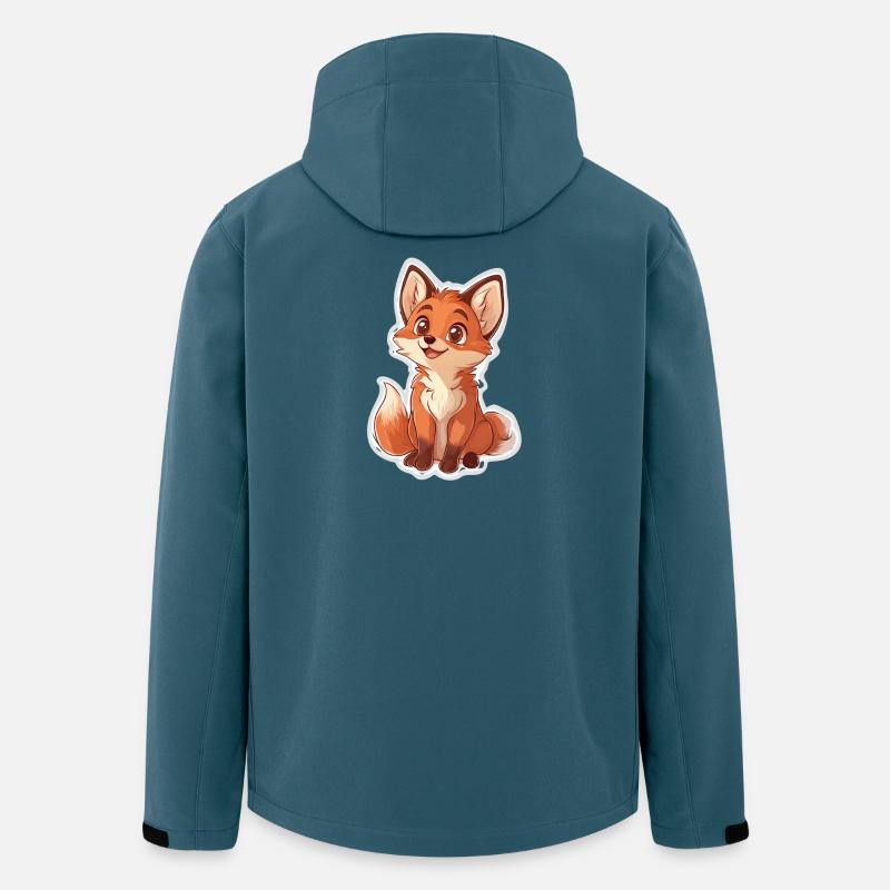 Fuchs - Recycelte Männer Softshell-Jacke von Stanley/Stella - Dunkles Petrol
