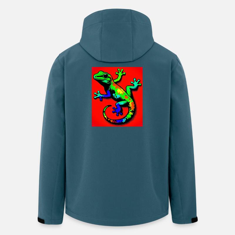 Gecko - Recycelte Männer Softshell-Jacke von Stanley/Stella - Dunkles Petrol