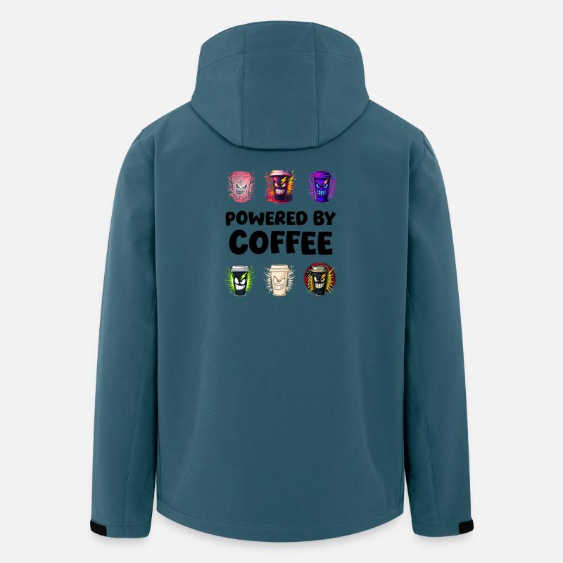 Ausdrucksstarke Energiebecher - Recycelte Männer Softshell-Jacke von Stanley/Stella - Dunkles Petrol