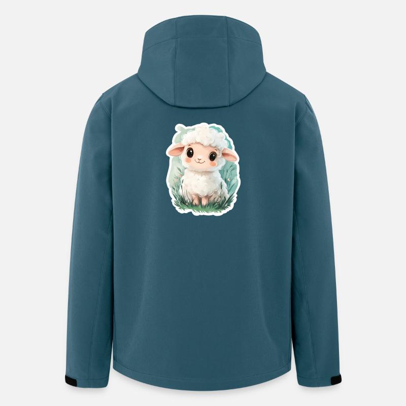 Schaf - Recycelte Männer Softshell-Jacke von Stanley/Stella - Dunkles Petrol
