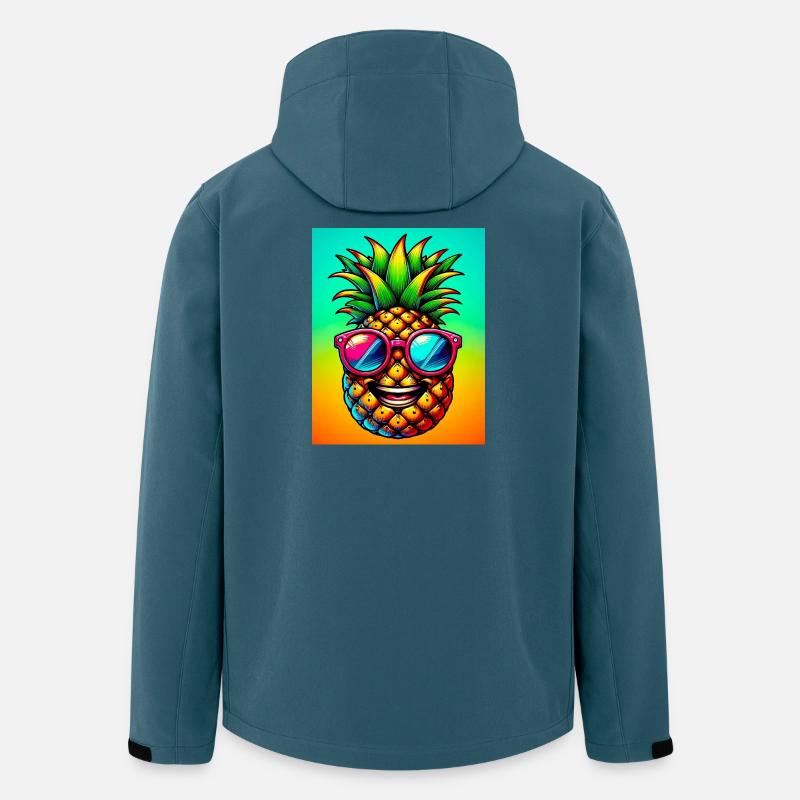Ananas - Recycelte Männer Softshell-Jacke von Stanley/Stella - Dunkles Petrol