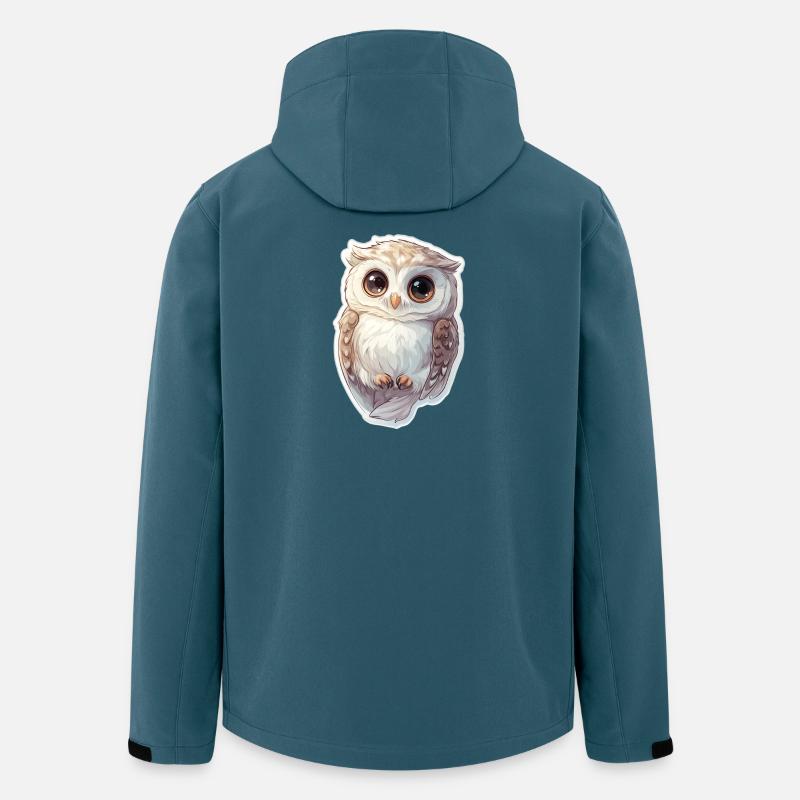 Eule - Recycelte Männer Softshell-Jacke von Stanley/Stella - Dunkles Petrol