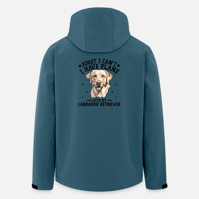 Lively Labrador Portrait Illustration - Men’s Recycled Softshell Jacket by Stanley/Stella - stargazer