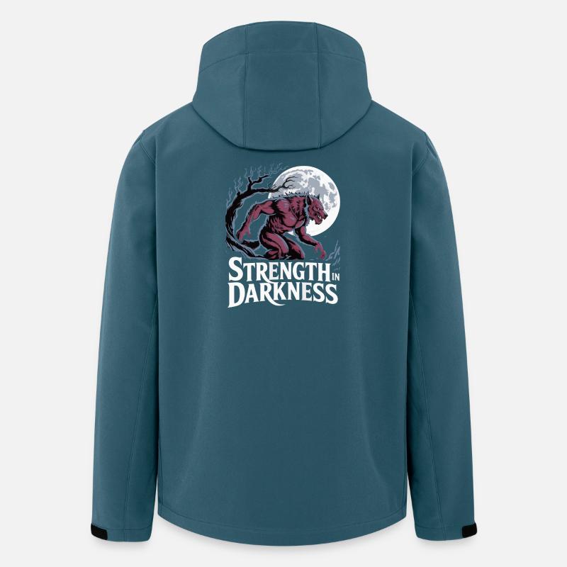 Lunar Werewolf Strength Graphic - Men’s Recycled Softshell Jacket by Stanley/Stella - stargazer