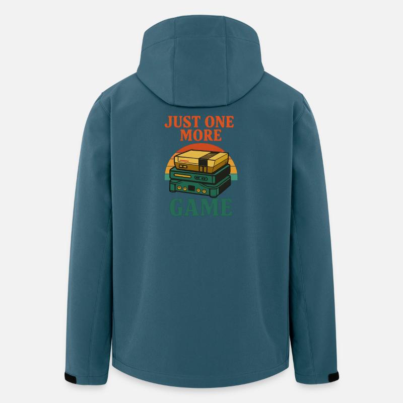 Retro Gaming Stack Illustration - Recycelte Männer Softshell-Jacke von Stanley/Stella - Dunkles Petrol