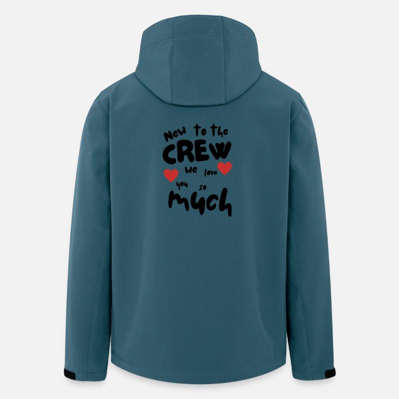 New to the crew - Recycelte Männer Softshell-Jacke von Stanley/Stella - Dunkles Petrol