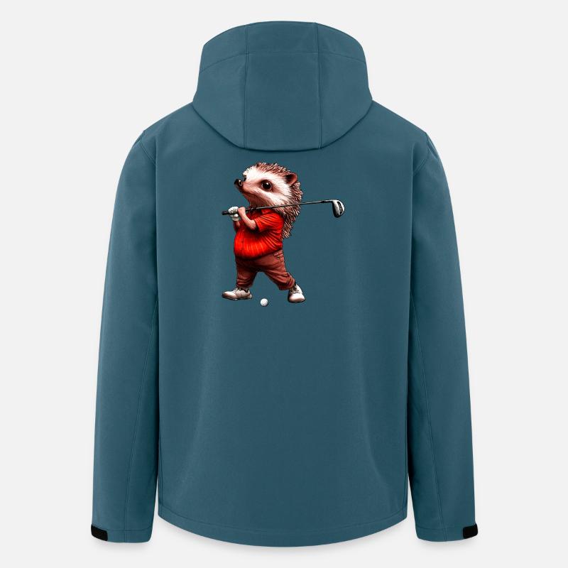 Golf du hérisson - Veste softshell homme en polyester recyclé Stanley/Stella - bleu pétrole foncé