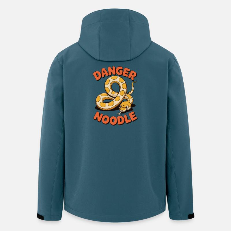 Danger Noodle – Lustiges Schlangen Design - Recycelte Männer Softshell-Jacke von Stanley/Stella - Dunkles Petrol