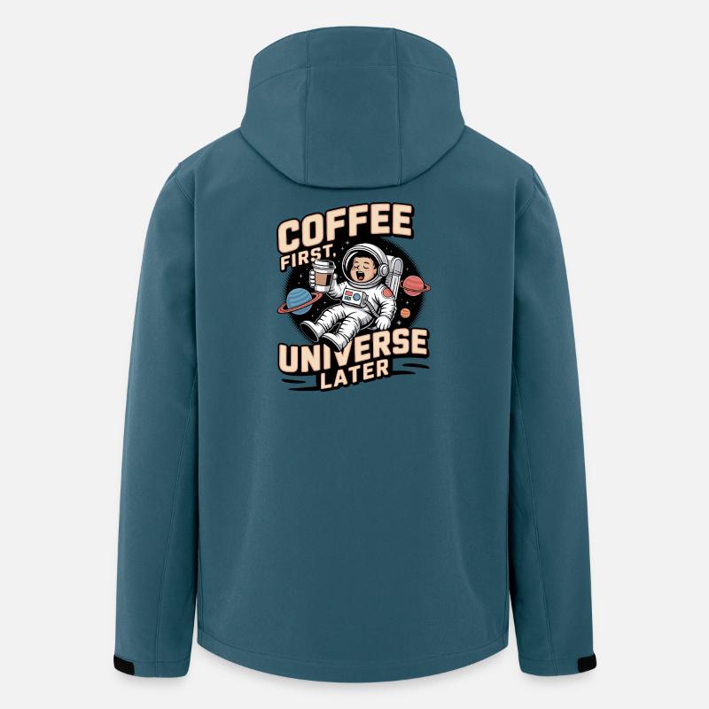 Astronaute dans l’espace - Veste softshell homme en polyester recyclé Stanley/Stella - bleu pétrole foncé