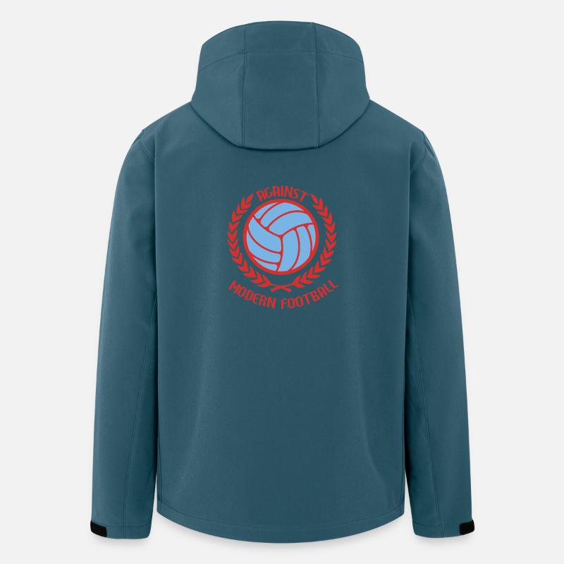 Gegen den modernen Fußball - Recycelte Männer Softshell-Jacke von Stanley/Stella - Dunkles Petrol
