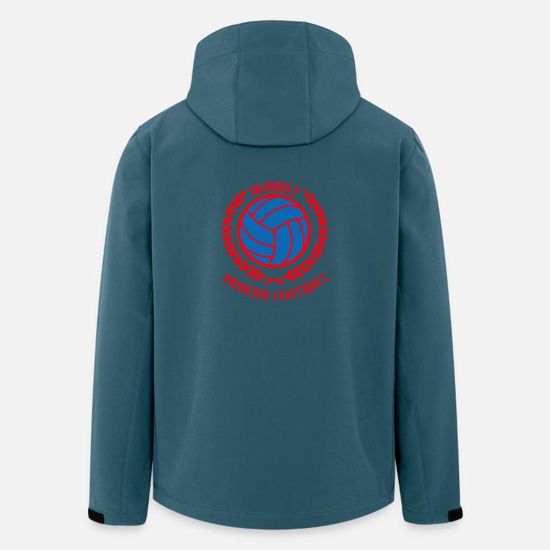 Gegen den modernen Fußball - Recycelte Männer Softshell-Jacke von Stanley/Stella - Dunkles Petrol