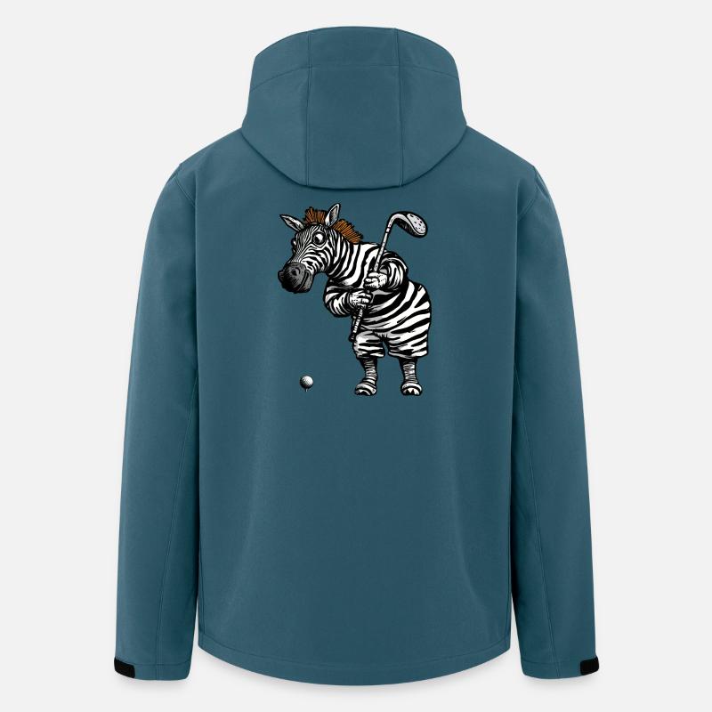 Zebra Golf - Recycelte Männer Softshell-Jacke von Stanley/Stella - Dunkles Petrol