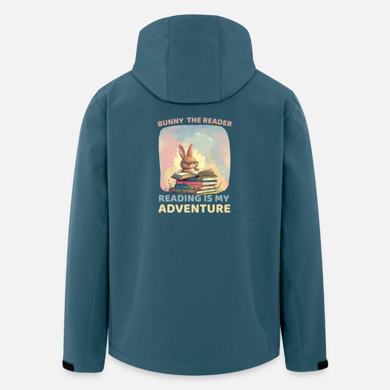 Read Adventures with Rabbits - Men’s Recycled Softshell Jacket by Stanley/Stella - stargazer