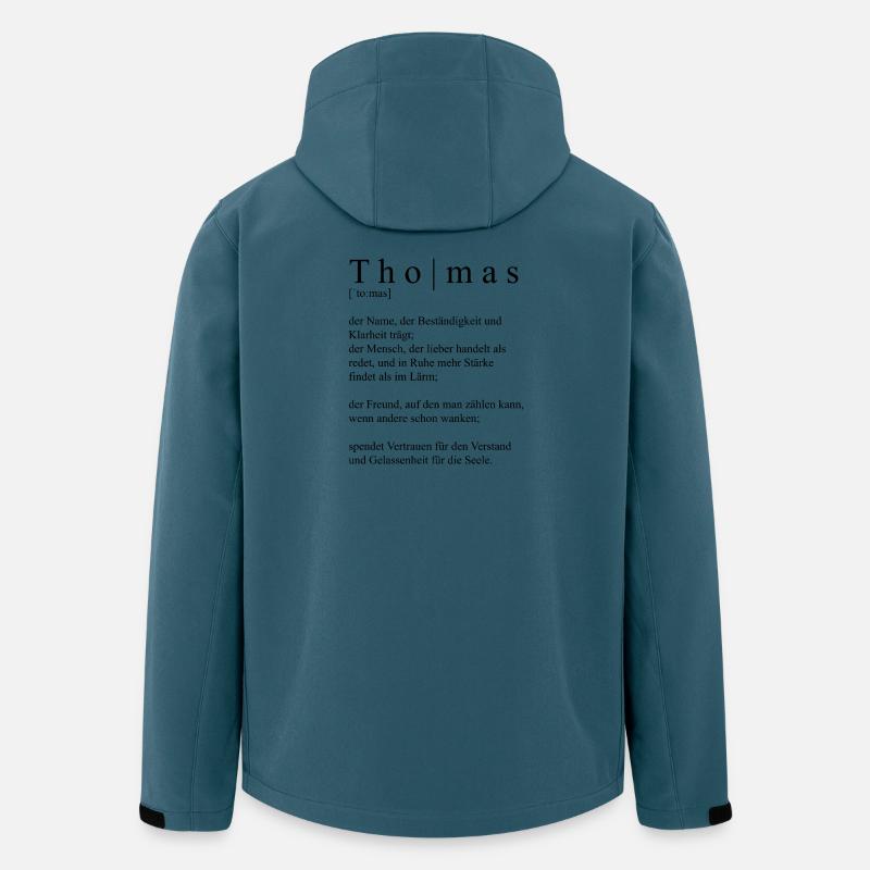 Thomas Definition Typography - Men’s Recycled Softshell Jacket by Stanley/Stella - stargazer