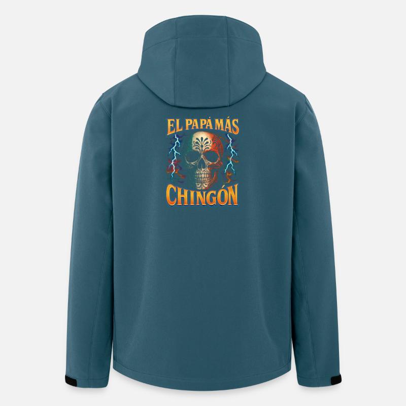 El Papa Mas Chingon - Recycelte Männer Softshell-Jacke von Stanley/Stella - Dunkles Petrol