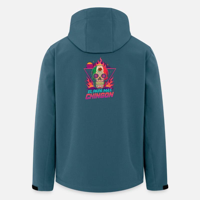El Papa Mas Chingon - Recycelte Männer Softshell-Jacke von Stanley/Stella - Dunkles Petrol