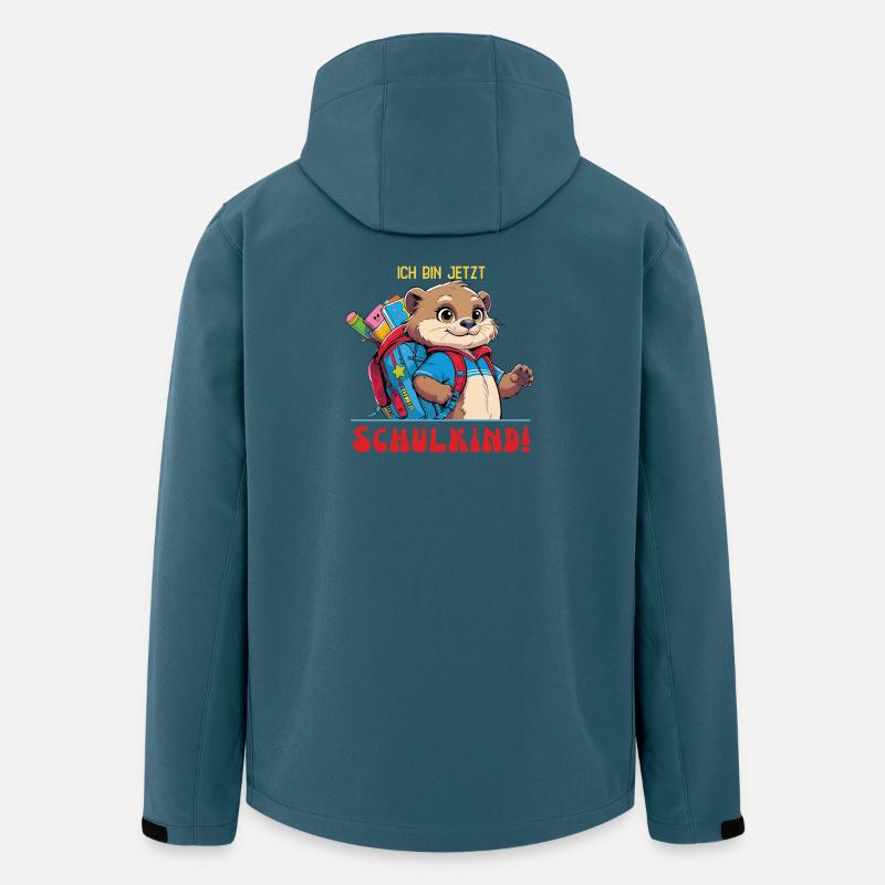 Abenteuerlicher Schulotter zum Schulstart - Recycelte Männer Softshell-Jacke von Stanley/Stella - Dunkles Petrol