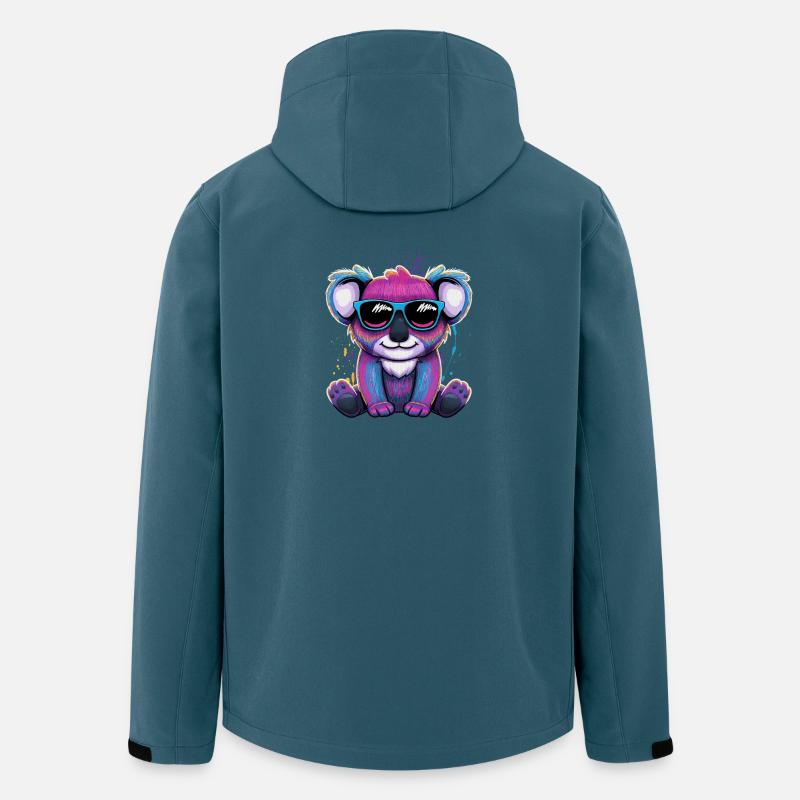 Australia Bamboo Eater Marsupial Koala - Men’s Recycled Softshell Jacket by Stanley/Stella - stargazer