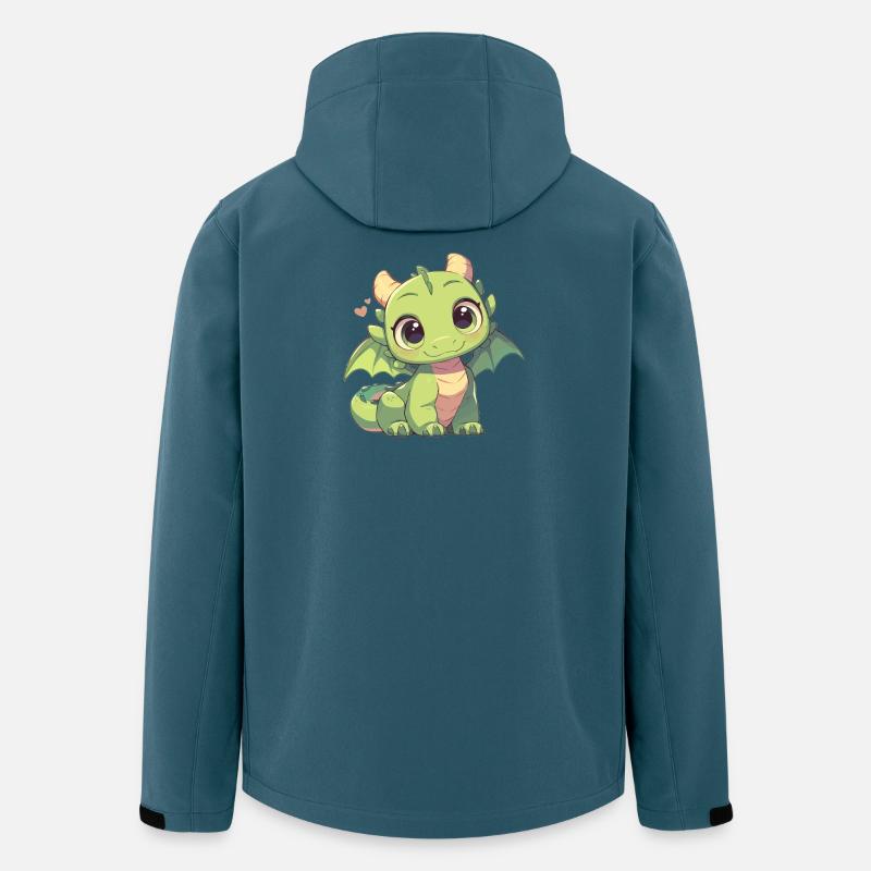 Drachen Drache - Recycelte Männer Softshell-Jacke von Stanley/Stella - Dunkles Petrol