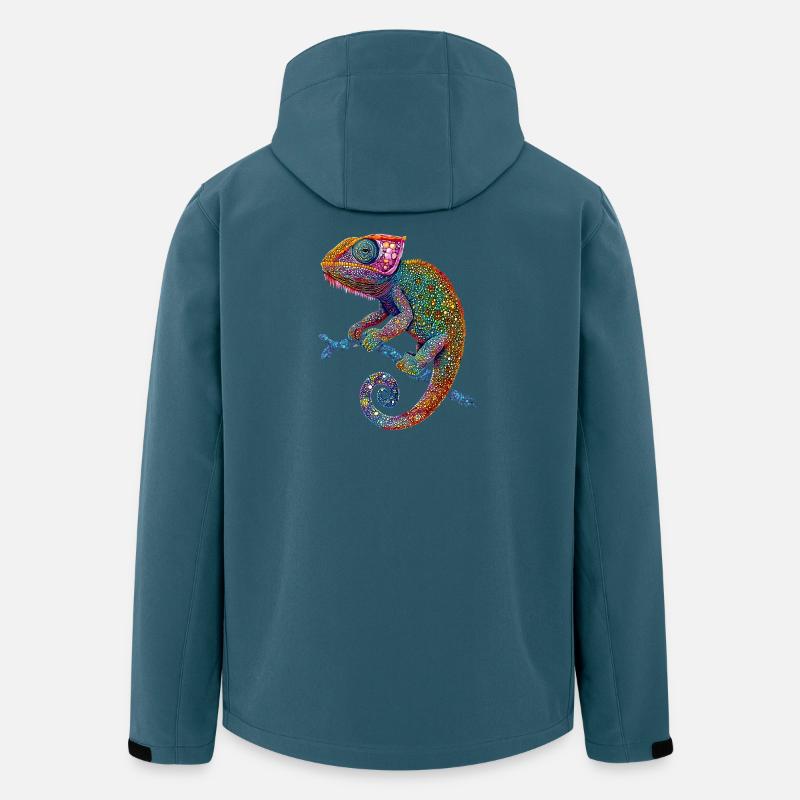 Chameleon Lizard Reptile Chameleon Iguana Lizard - Men’s Recycled Softshell Jacket by Stanley/Stella - stargazer