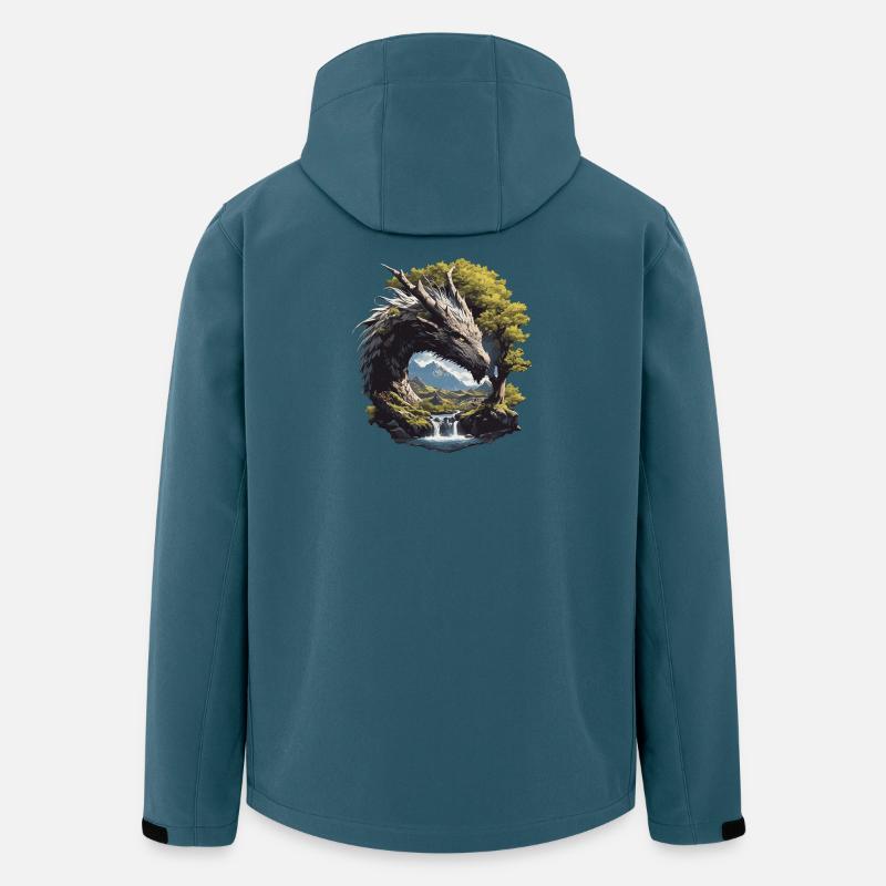 Dragon Dragon - Veste softshell homme en polyester recyclé Stanley/Stella - bleu pétrole foncé
