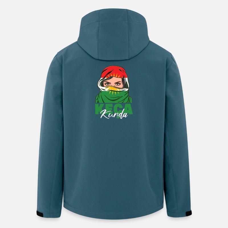 Kurdistan Kurden Kurd Standarddruck - Recycelte Männer Softshell-Jacke von Stanley/Stella - Dunkles Petrol
