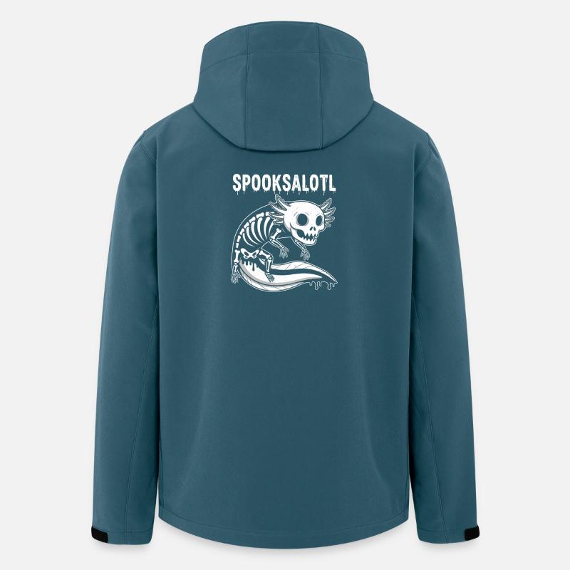Spukschädel auf Skeletteide - Recycelte Männer Softshell-Jacke von Stanley/Stella - Dunkles Petrol