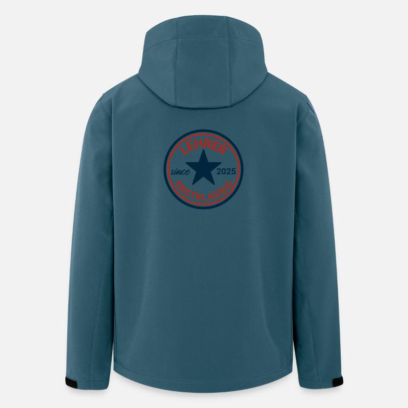 Lehrer Tattoo Design 2025 - Recycelte Männer Softshell-Jacke von Stanley/Stella - Dunkles Petrol