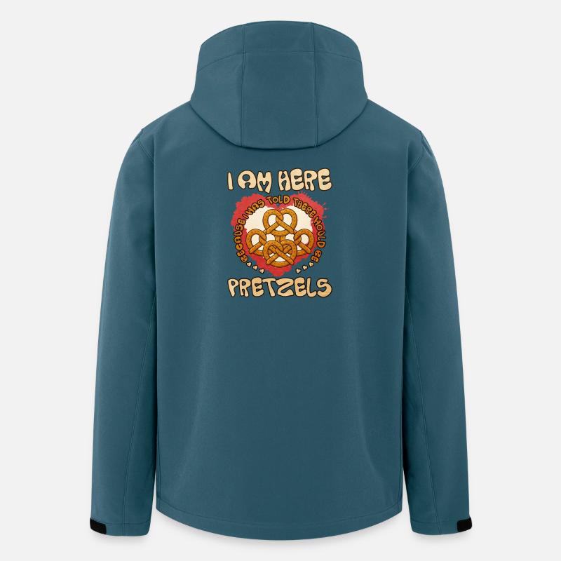 Herzliche Brezeln Liebesbote - Recycelte Männer Softshell-Jacke von Stanley/Stella - Dunkles Petrol
