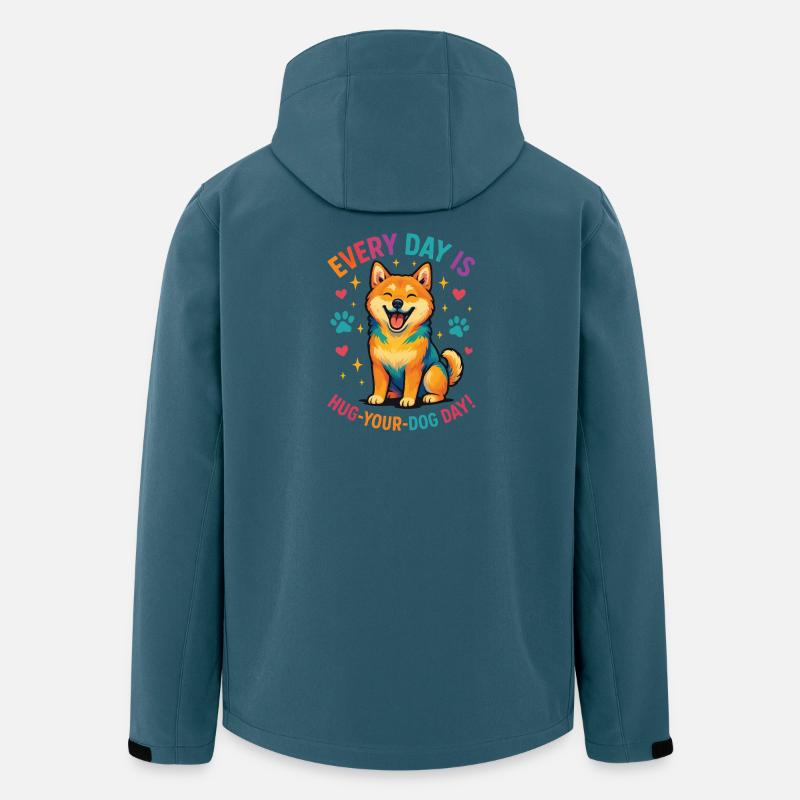 Shiba Inu - Recycelte Männer Softshell-Jacke von Stanley/Stella - Dunkles Petrol