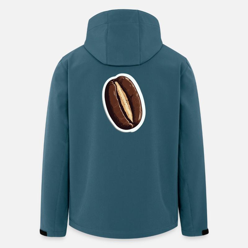Kaffee - Recycelte Männer Softshell-Jacke von Stanley/Stella - Dunkles Petrol