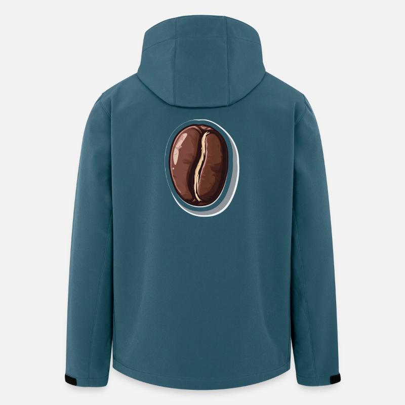 Kaffee - Recycelte Männer Softshell-Jacke von Stanley/Stella - Dunkles Petrol