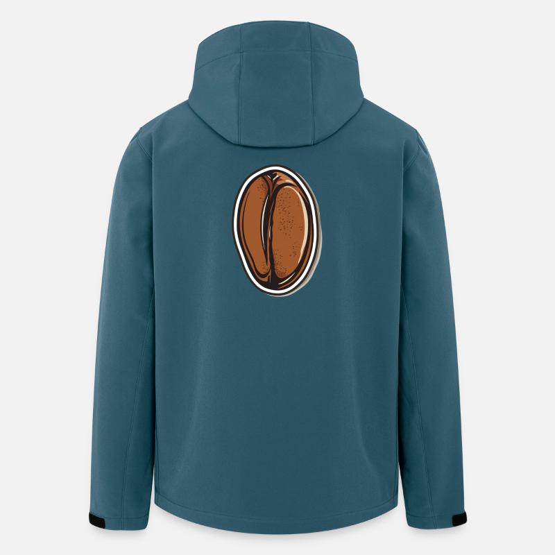 Kaffee - Recycelte Männer Softshell-Jacke von Stanley/Stella - Dunkles Petrol