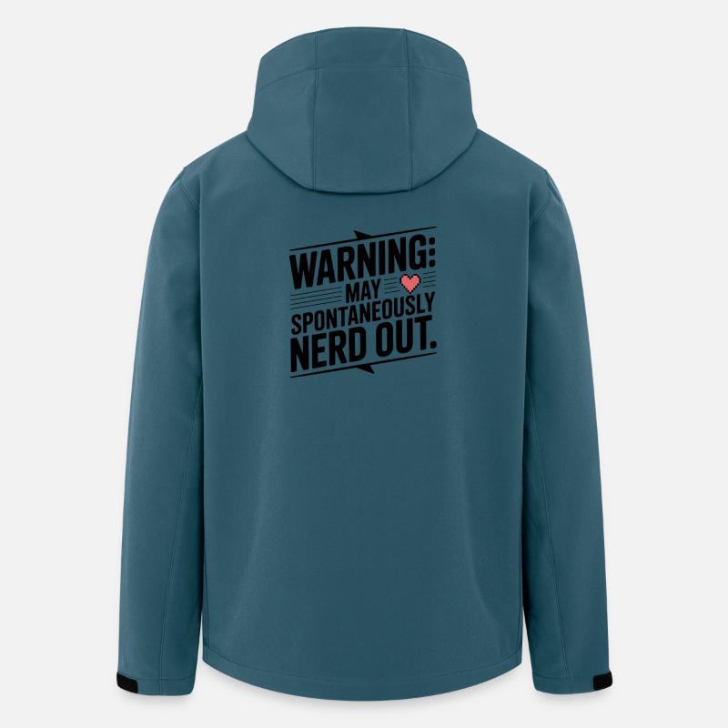 Warning May Spontaneously Nerd Out - Men’s Recycled Softshell Jacket by Stanley/Stella - stargazer