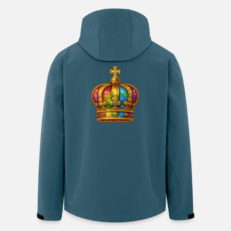 Golden crown with rainbow effect - Men’s Recycled Softshell Jacket by Stanley/Stella - stargazer