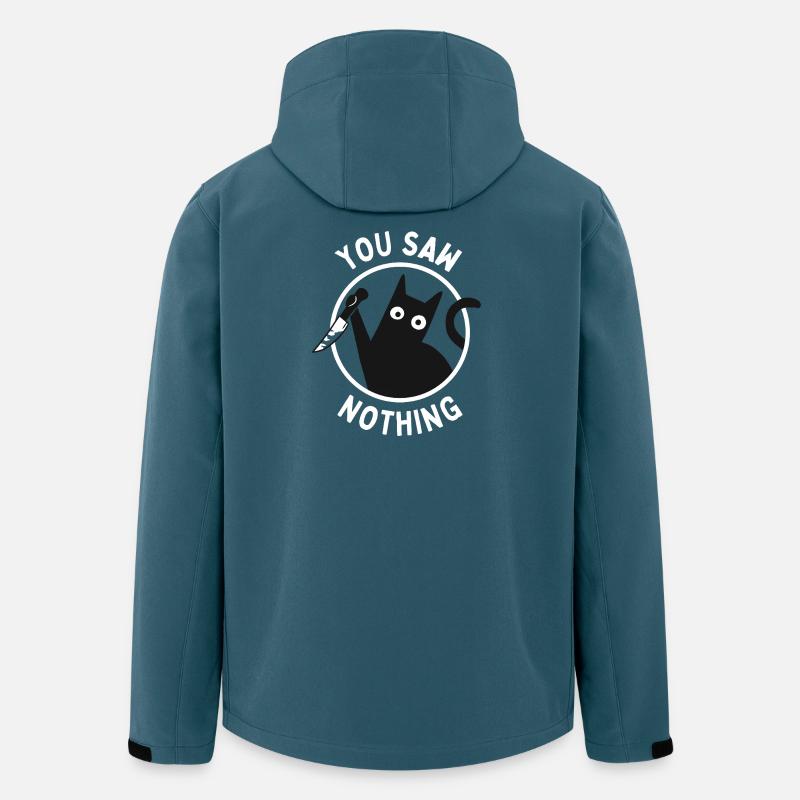Du hast nichts gesehen - Recycelte Männer Softshell-Jacke von Stanley/Stella - Dunkles Petrol