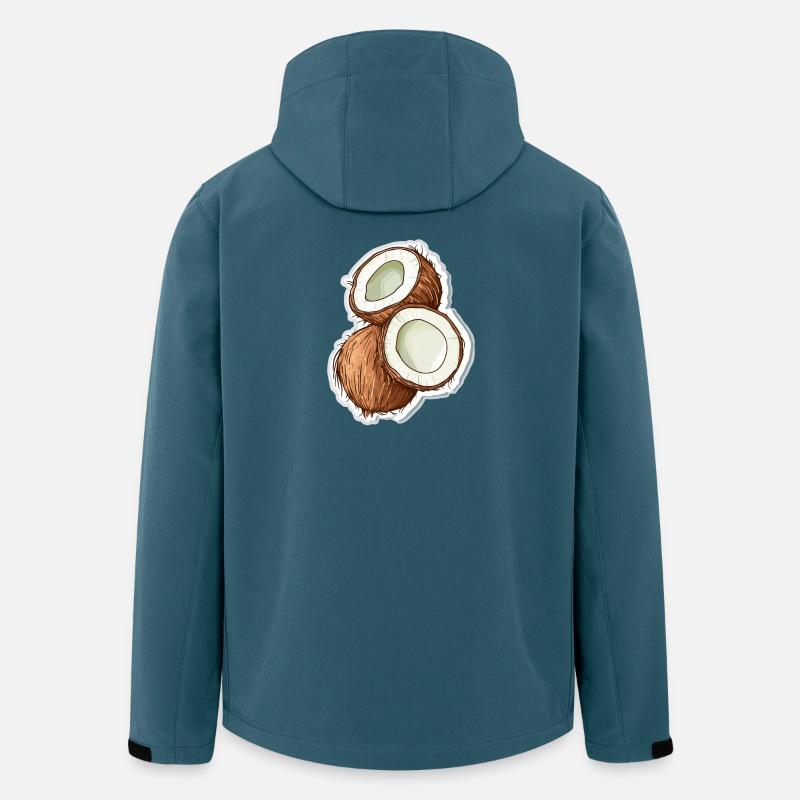 Kokosnuss Coconut - Recycelte Männer Softshell-Jacke von Stanley/Stella - Dunkles Petrol
