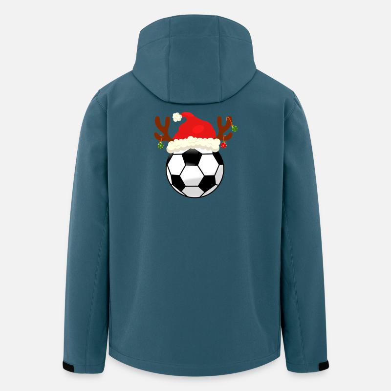 Fußball-Weihnachten - Recycelte Männer Softshell-Jacke von Stanley/Stella - Dunkles Petrol