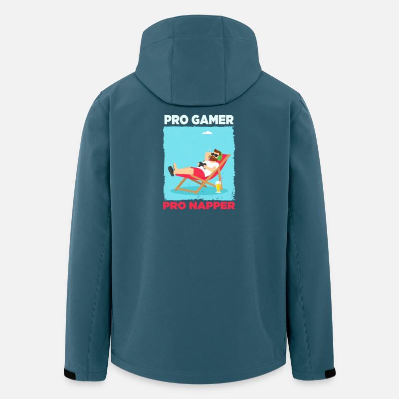 Pro Gamer Relaxation Design - Recycelte Männer Softshell-Jacke von Stanley/Stella - Dunkles Petrol