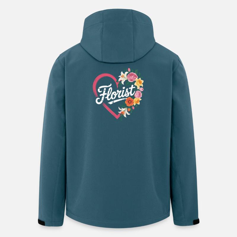 fleuriste - Veste softshell homme en polyester recyclé Stanley/Stella - bleu pétrole foncé