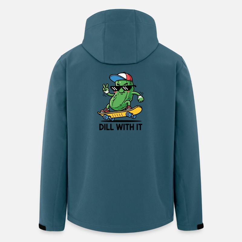 Kühle Gurke - Recycelte Männer Softshell-Jacke von Stanley/Stella - Dunkles Petrol