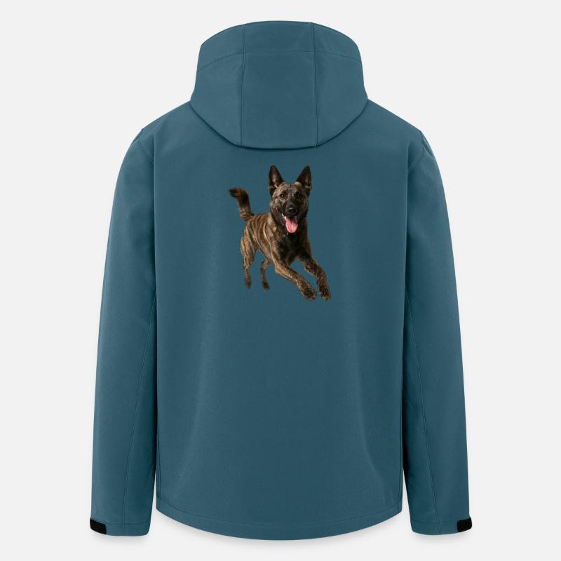 Holländischer Schäferhund - Recycelte Männer Softshell-Jacke von Stanley/Stella - Dunkles Petrol