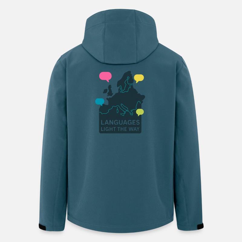 Languages light the way Languages Europe - Men’s Recycled Softshell Jacket by Stanley/Stella - stargazer