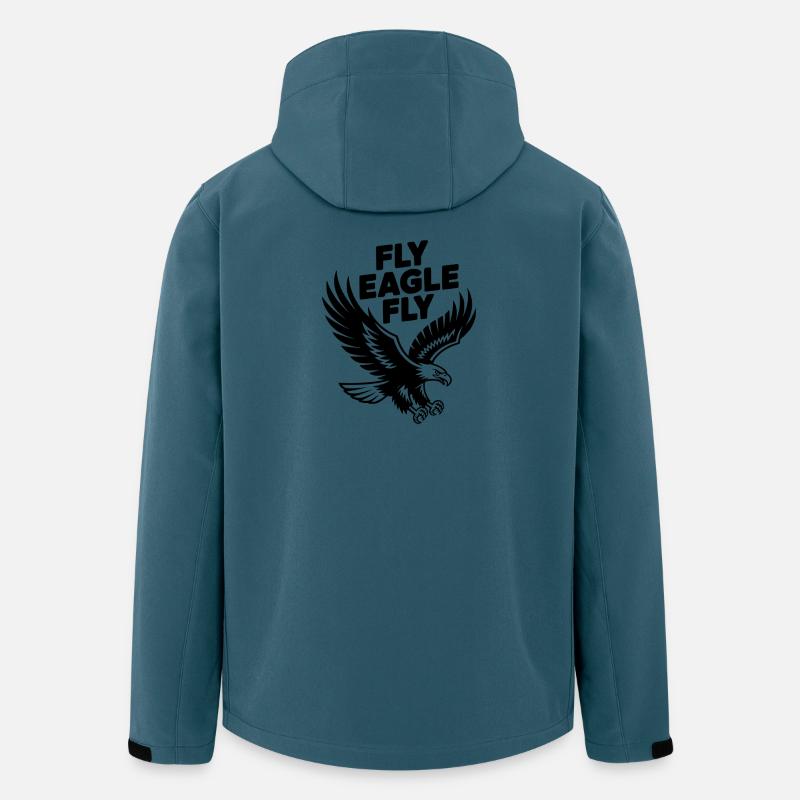 Fliege Adler Fliege - Recycelte Männer Softshell-Jacke von Stanley/Stella - Dunkles Petrol