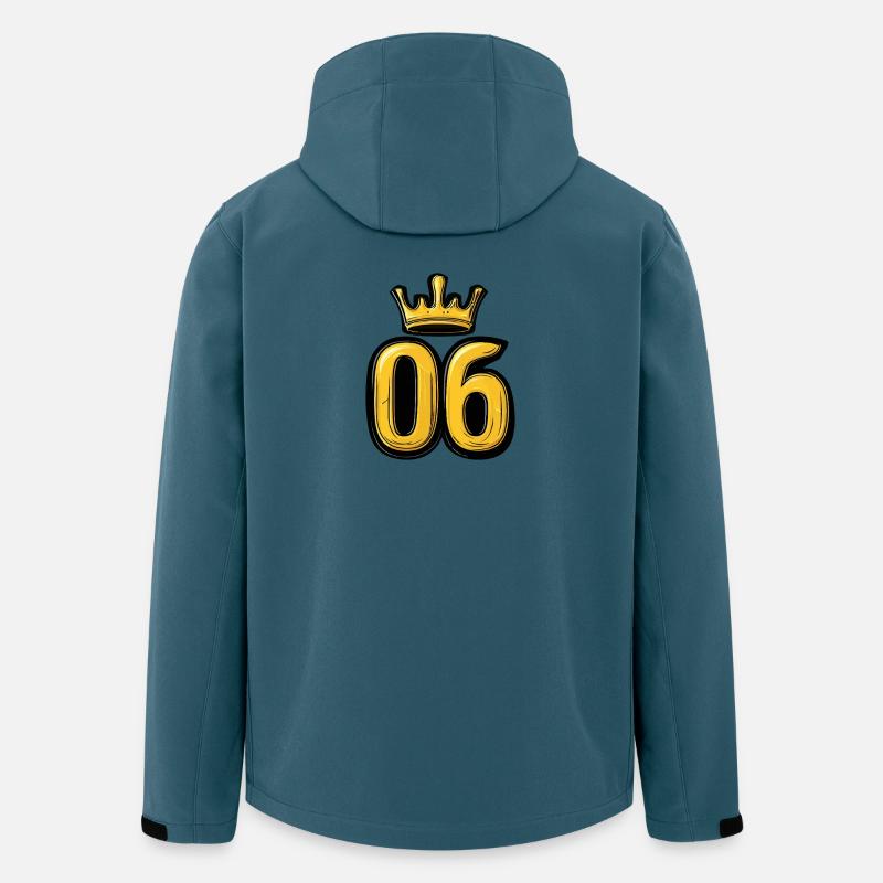 6 Zahl Krone - Recycelte Männer Softshell-Jacke von Stanley/Stella - Dunkles Petrol