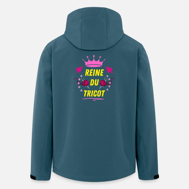 Königin des STRICKENS - Recycelte Männer Softshell-Jacke von Stanley/Stella - Dunkles Petrol